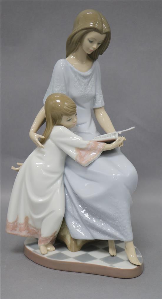 A Lladro figure Bedtime Story no.5457 height 26cm